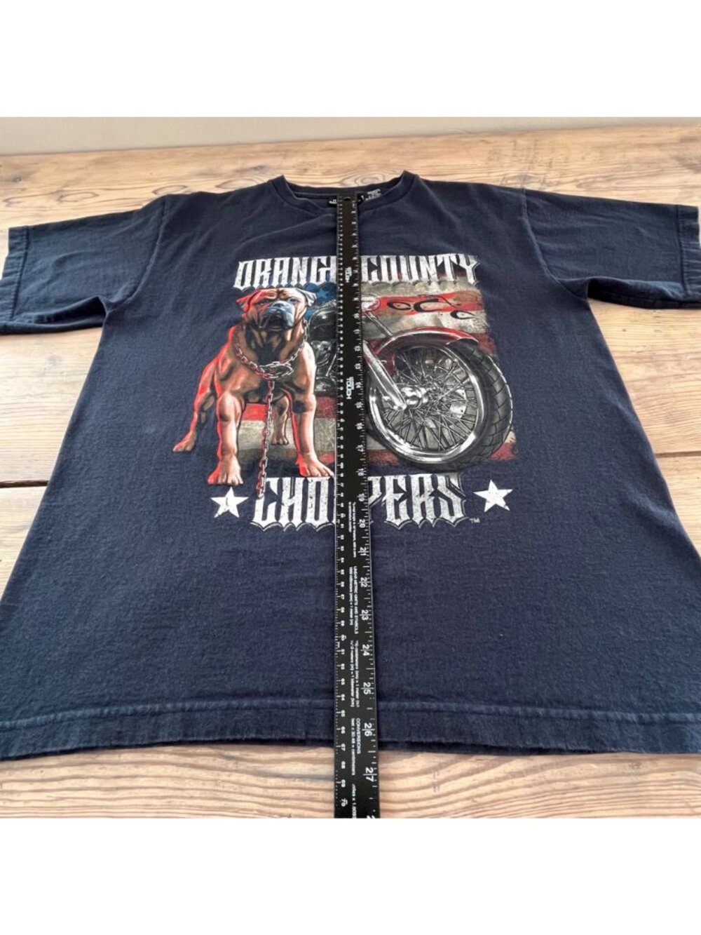 Y2K No Boundaries Orange County Choppers  T-Shirt Mens M Bulldog Graphic - Picture 6 of 6